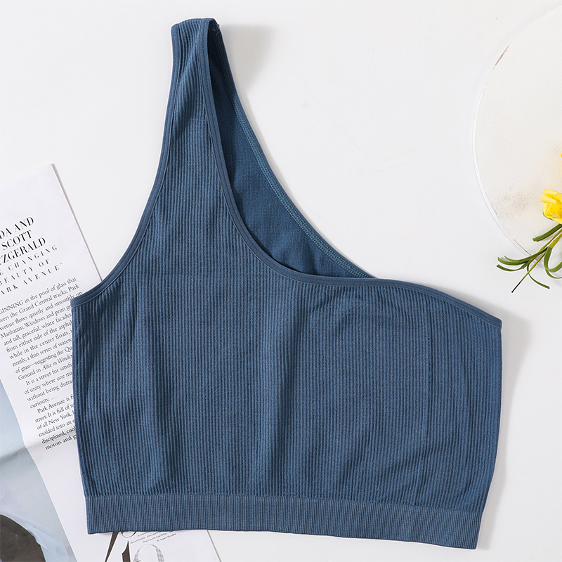 One Shoulder Tank Tops Women S - T Shirt Bra Seamless recension och pris