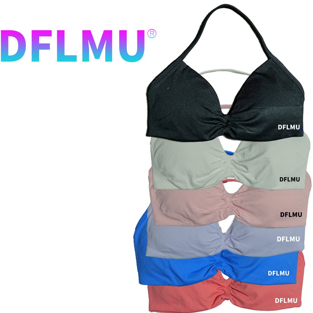DFLMU Women Halter Sports Bra  - Underwire Bra Padded recension och pris
