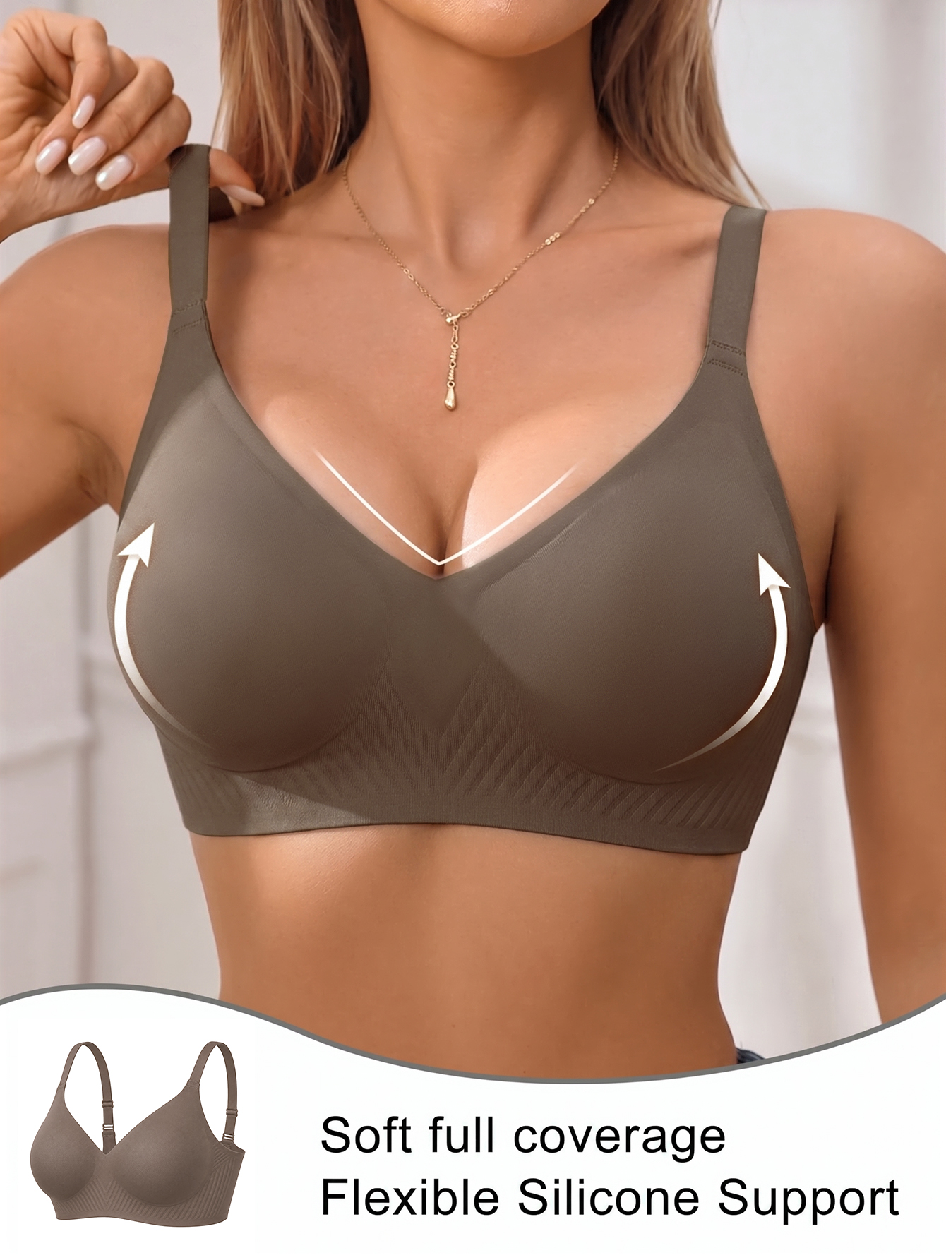 Full Coverage Push Up Jelly Su - Wirefree Bra Comfort recension och pris