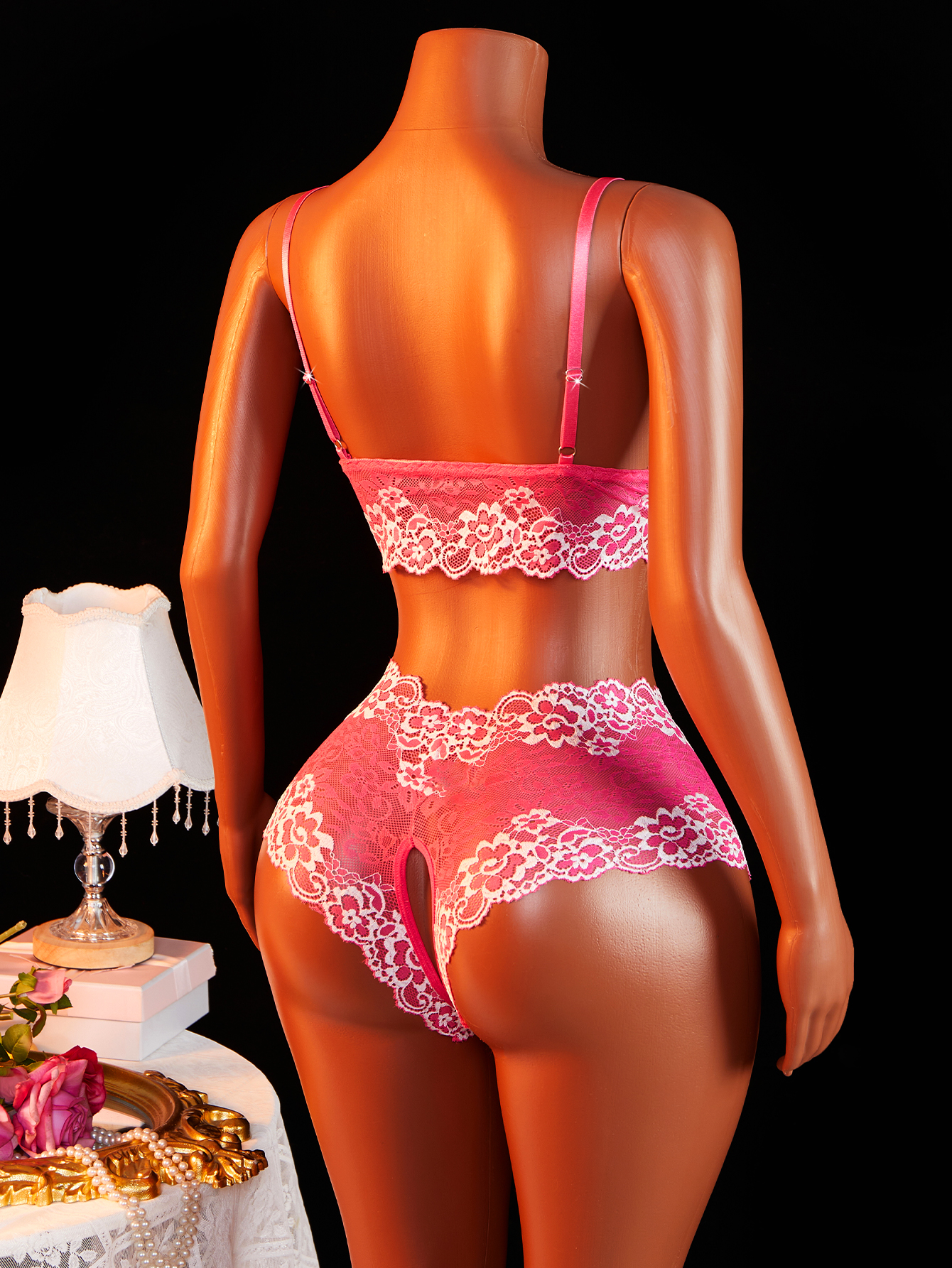 Women's Sexy Lingerie Set Slin - Sheer Bra Lace recension och pris