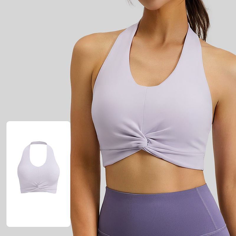 New Women Halter Neck Sports B - Plunge Bra Push Up recension och pris