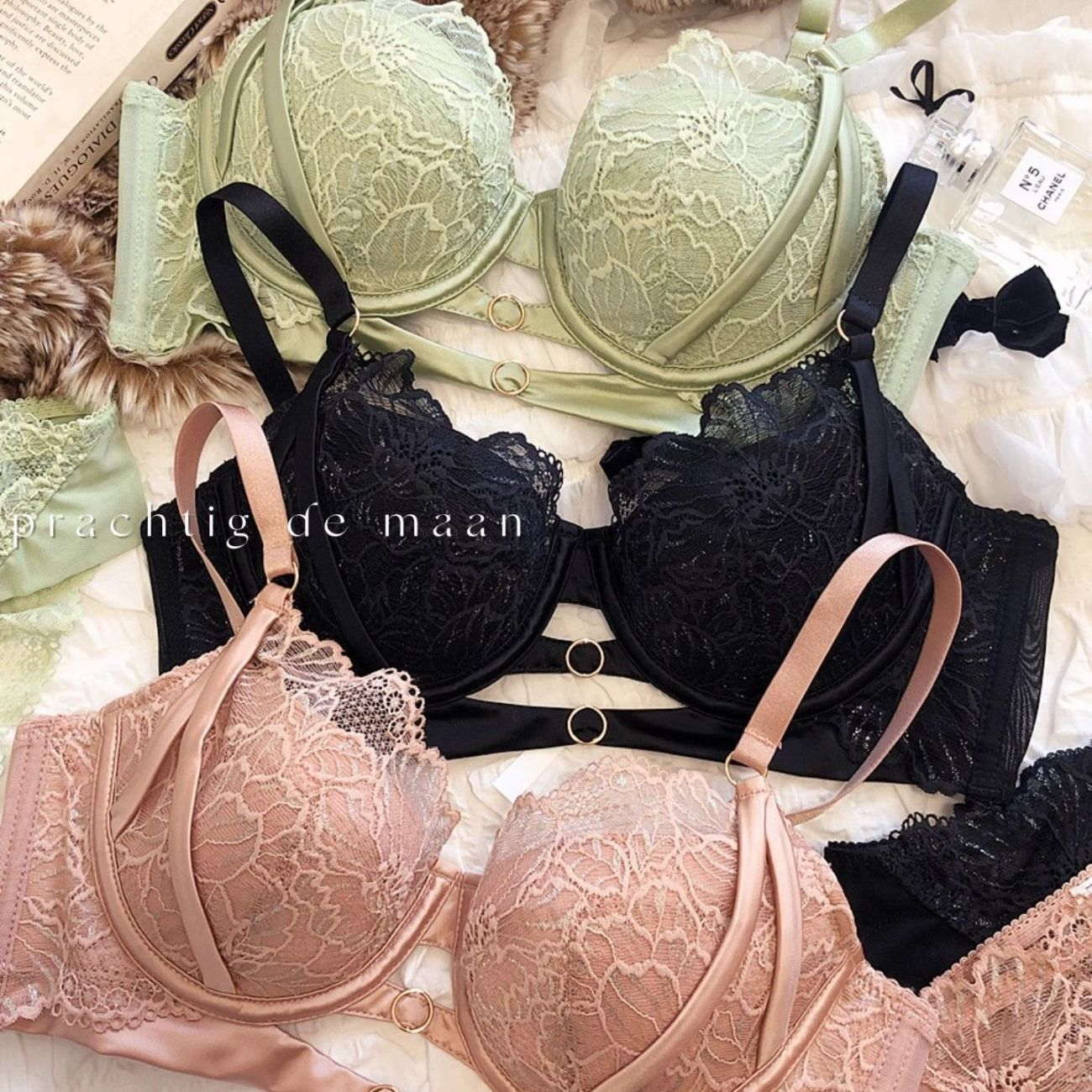 Sexy Hollow Lace Bra Set Large - Cotton Bra Everyday recension och pris