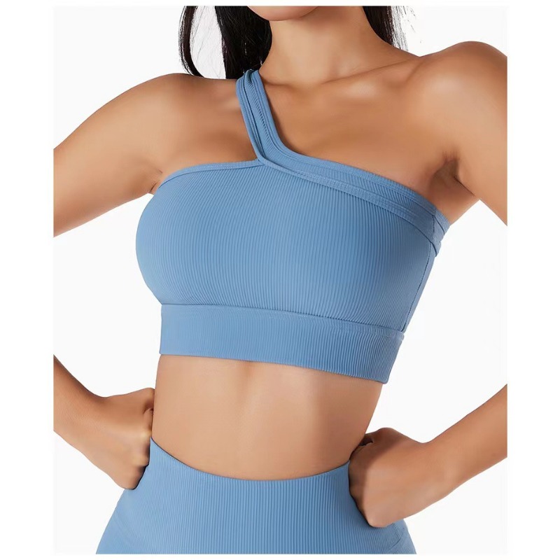 Women Single Shoulder Sexy Yog - T Shirt Bra Seamless recension och pris