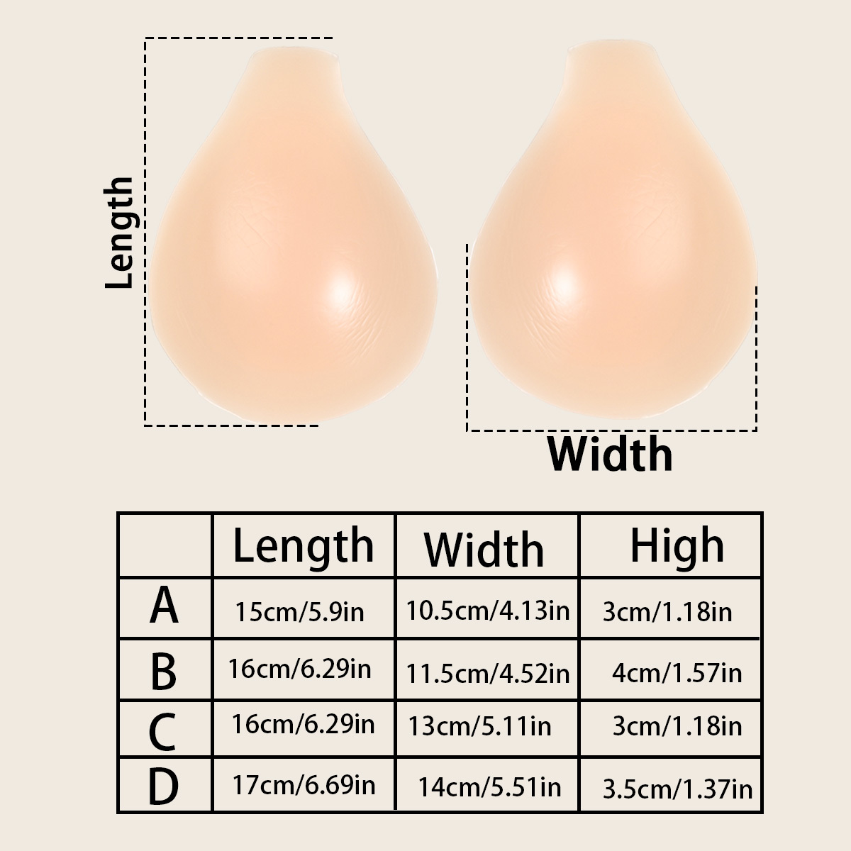 Self Adhesive Silicone Invisib - Push Up Bra Silicone recension och pris