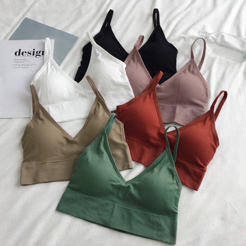 Women Sexy Crop Tops Bra Tube  - T Shirt Bra Seamless recension och pris