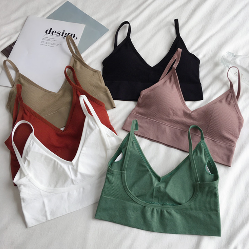Women Sexy Crop Tops Bra Tube  - T Shirt Bra Seamless recension och pris
