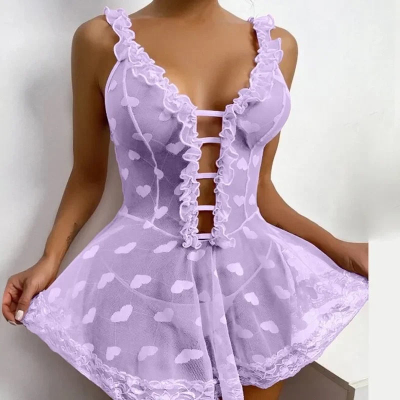 Nighty for Ladies Hot Romantic - Sheer Mesh Bra recension och pris