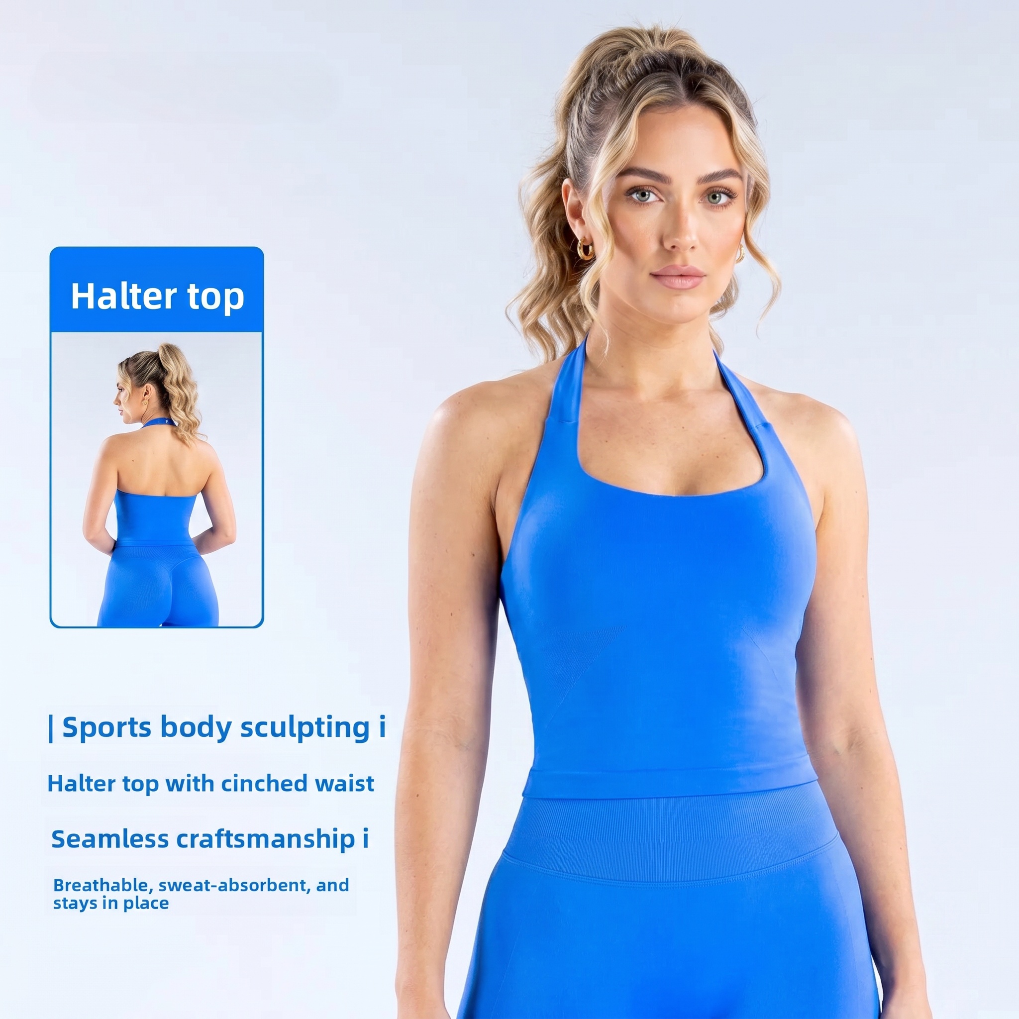 DenyfFitness Halter Top Woman  - Plunge Bra Push Up recension och pris