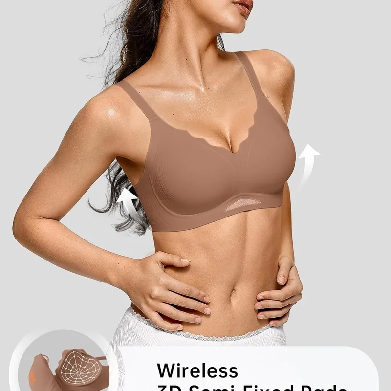 Women’s Wireless Bras Scallope - Wirefree Bra Comfort recension och pris