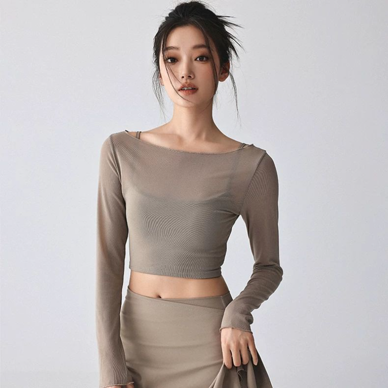 Women's Sheer Mesh Long Sleeve - Sheer Mesh Bra recension och pris